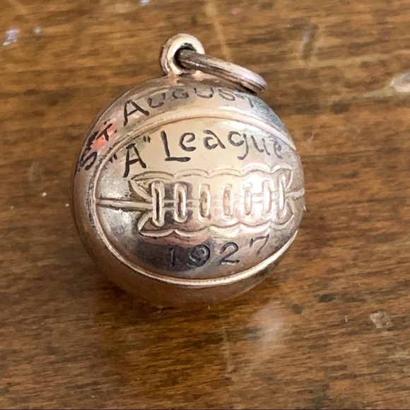 1927 Basketball Charm Pendant St. Augustine Church - Picture 1 of 1